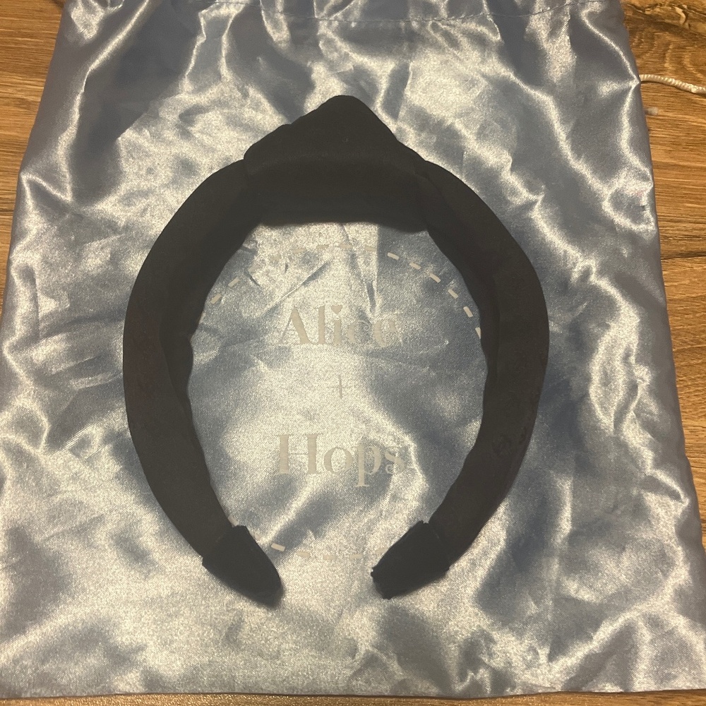 Alice + Hops  Bailey Style Chanel Up-Cycled Top Knot Headband